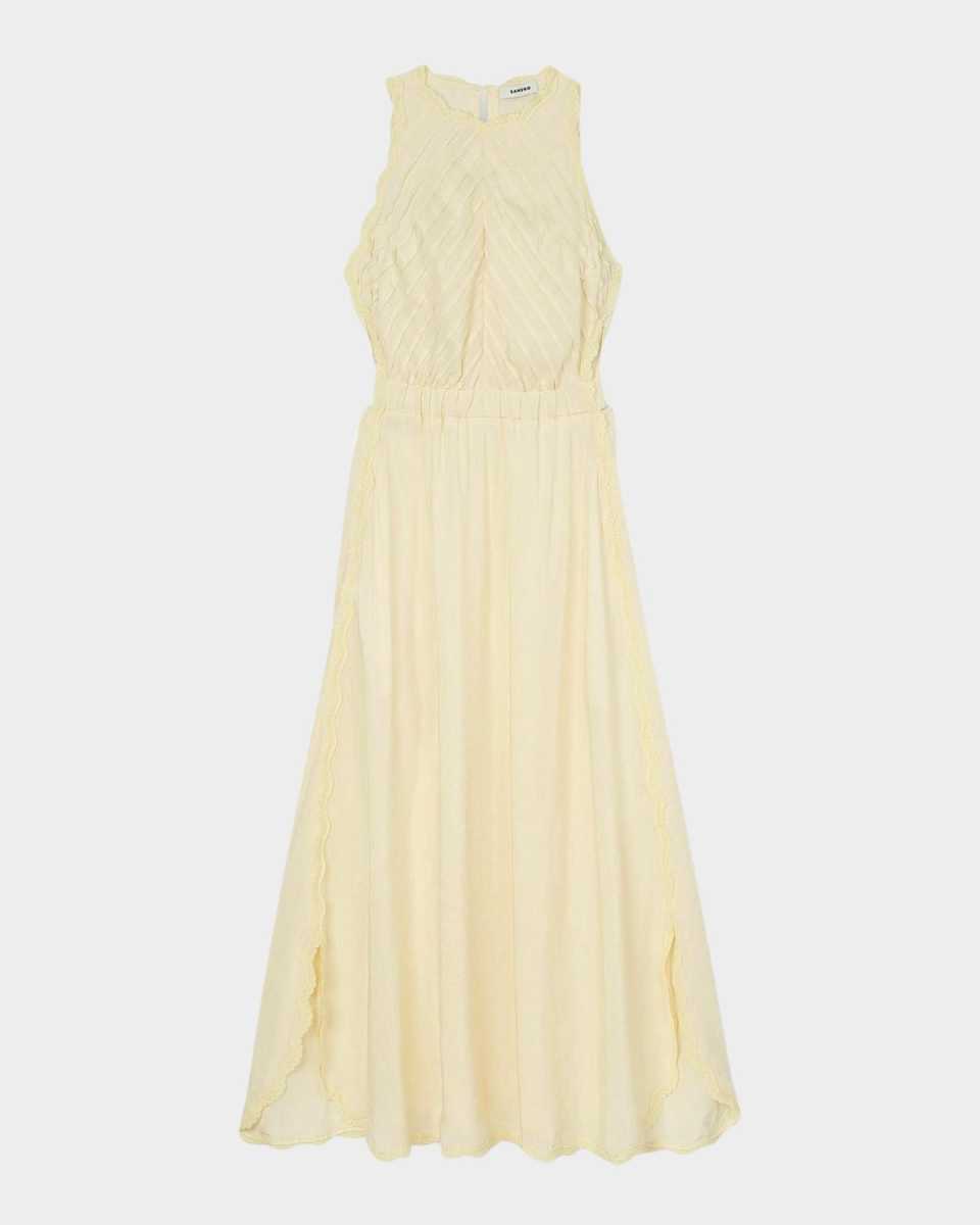 Sissy Lace-Trim Maxi Dress